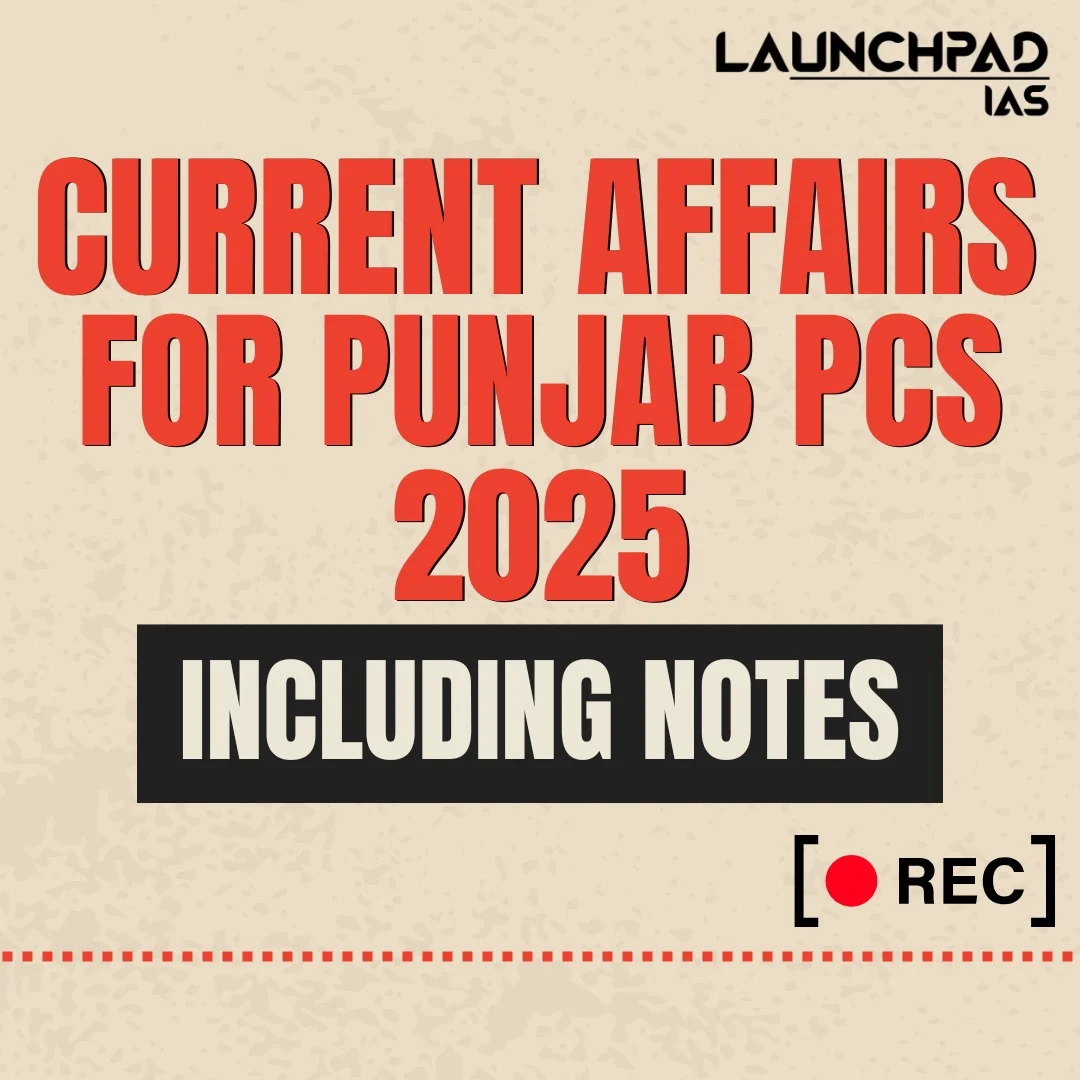 Current Affairs for Punjab PCS