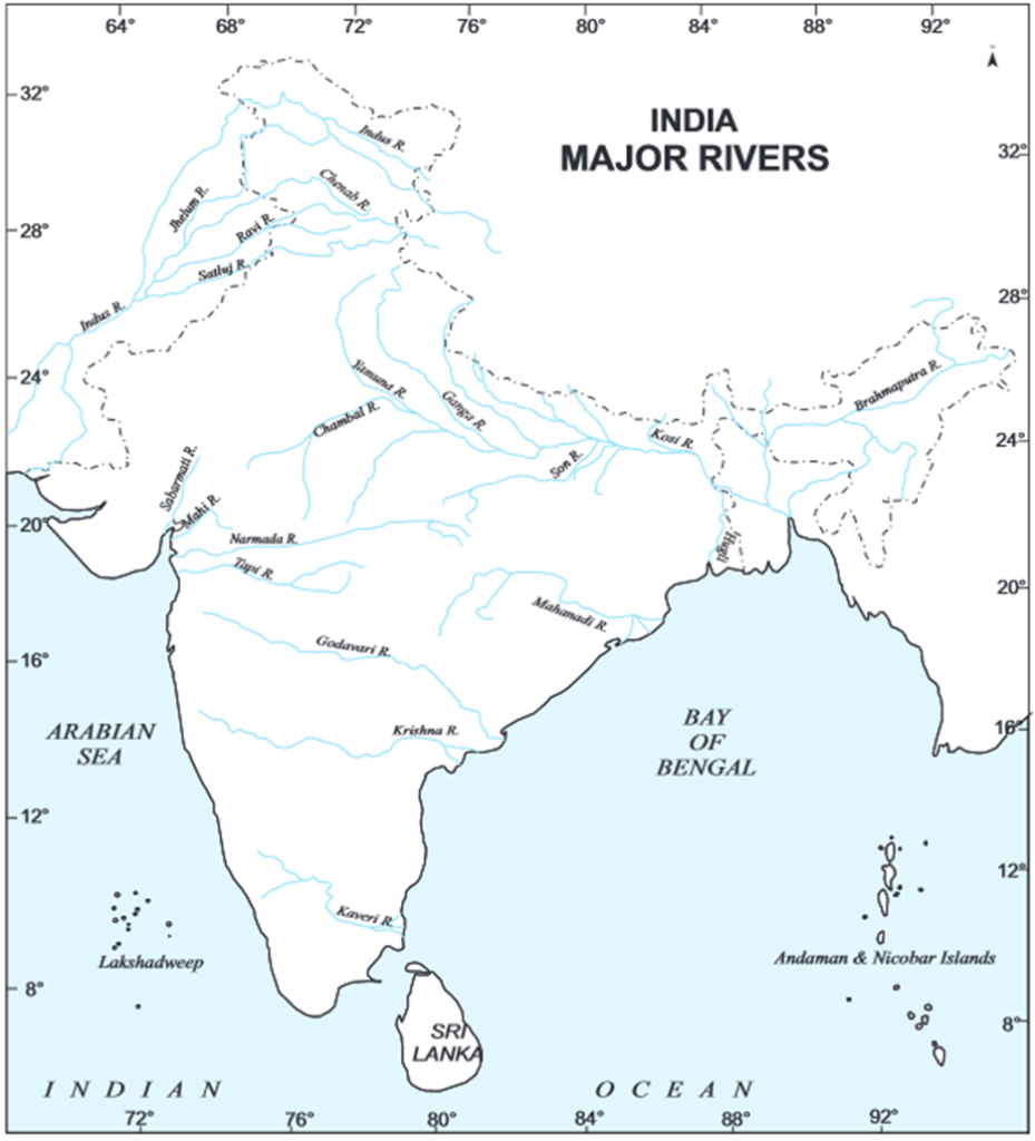 Major River Systems in India
