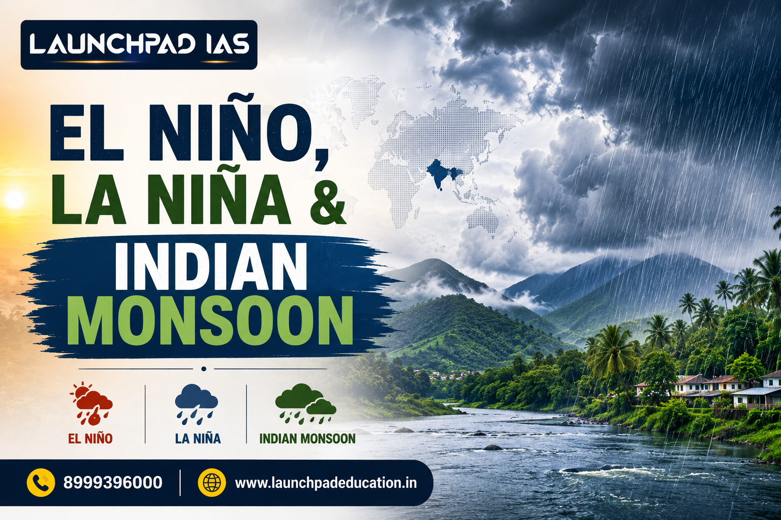 El Niño, La Niña & Indian Monsoon