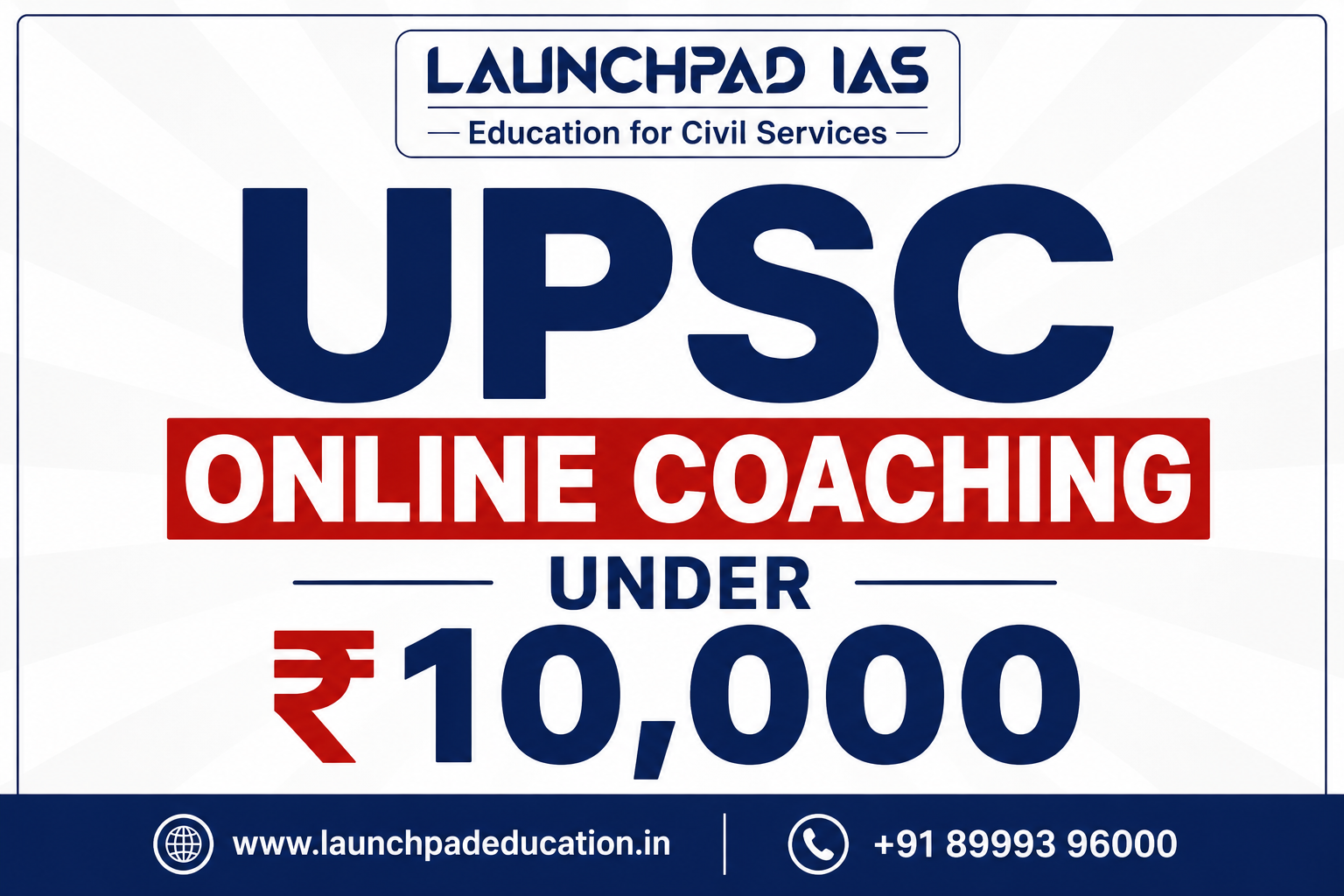 UPSC online coaching under 10000