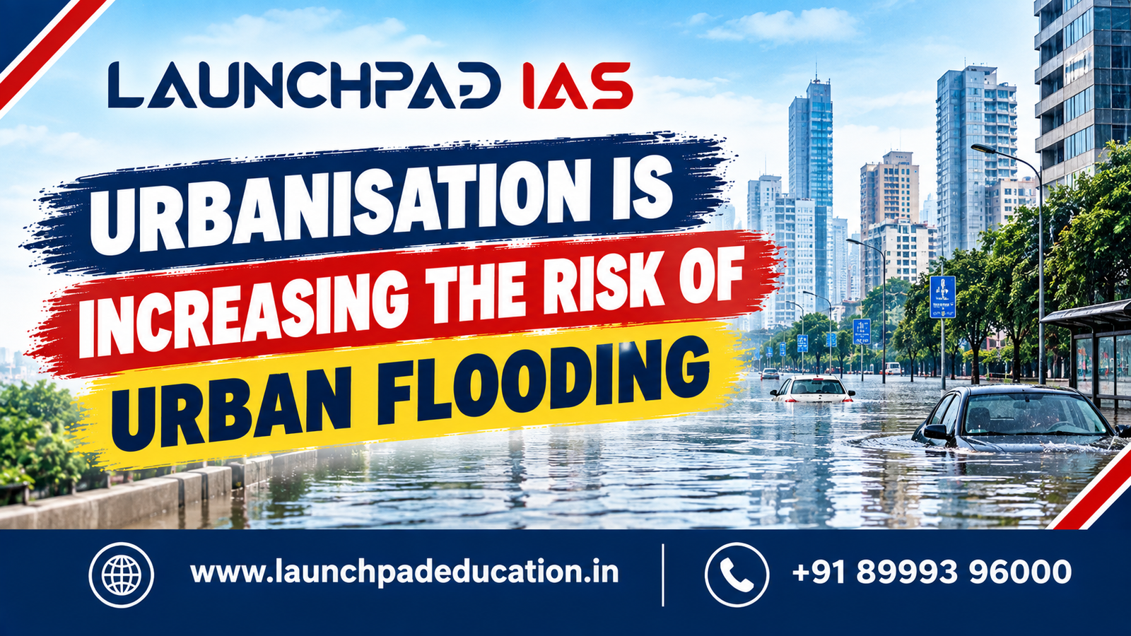 Urbanisation is increasing the risk of urban flooding